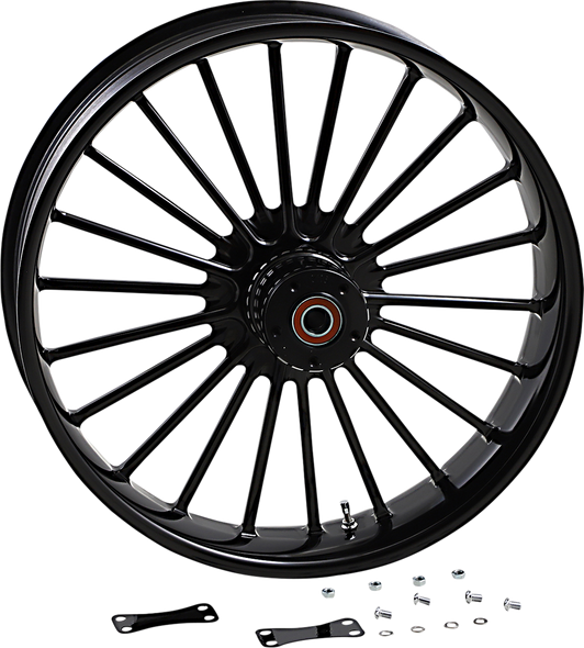 RC COMPONENTS Illusion Front Wheel - Dual Disc/No ABS - Black - 21"x3.50" 0321350-126B