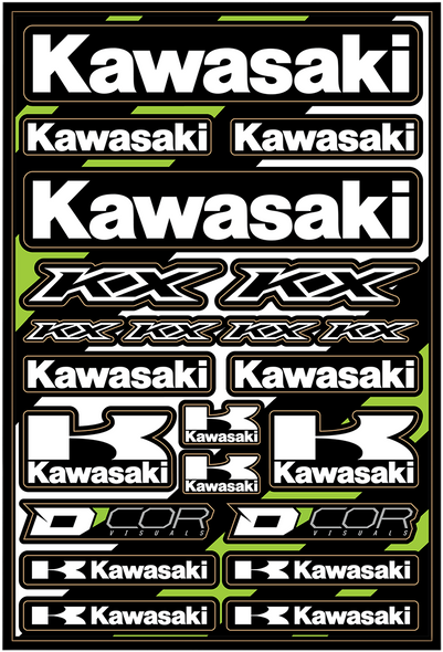 D'COR VISUALS Decal Sheet - Kawasaki Cor2 40-20-101