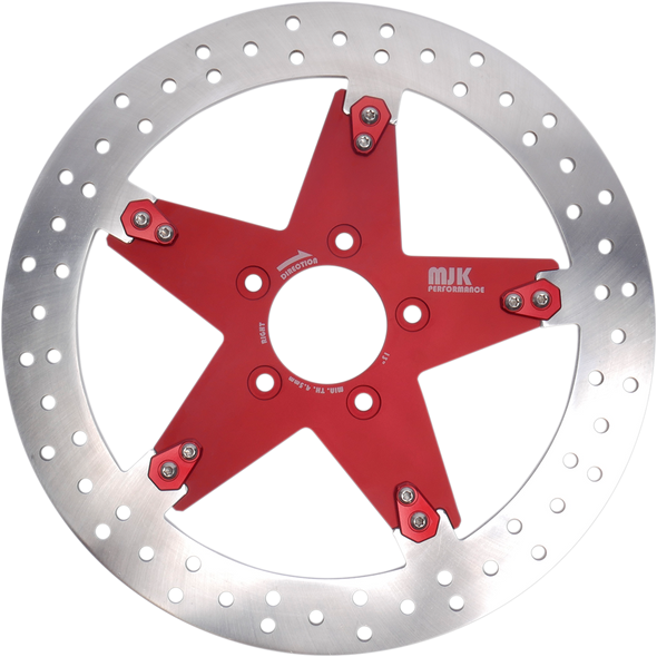 MJK PERFORMANCE Star Brake Rotor - 13" - Red P-4652