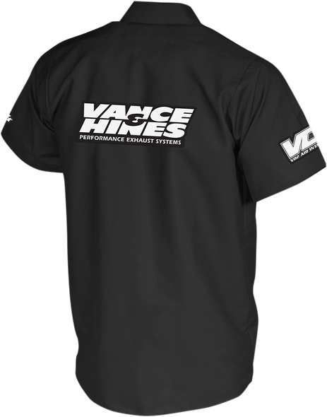 THROTTLE THREADS Vance & Hines Shop Shirt - Black - 2XL VNH18S24BK2R