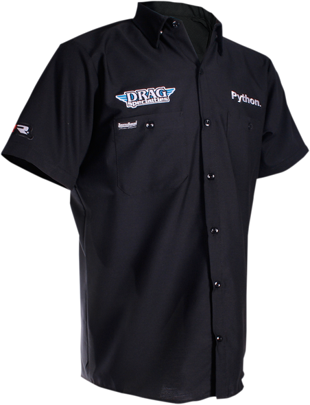 THROTTLE THREADS Shop Shirt - Black - 5XL DRG26S24BK5R