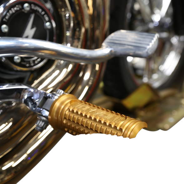 THRASHIN SUPPLY CO. Front Burnout Footpegs - Gold - Softail TSC-2017-5-SF