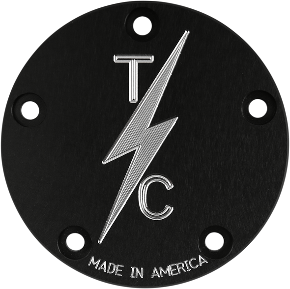 THRASHIN SUPPLY CO. Point Cover - Classic - Black - Twin Cam TSC-3025-4
