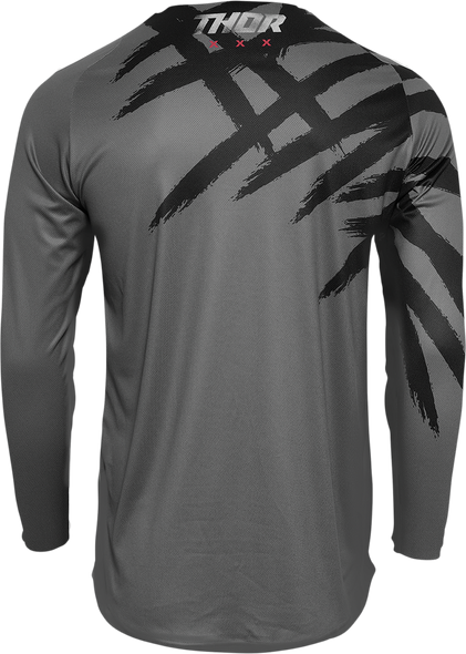 THOR Sector Tear Jersey - Gray/Black - Large 2910-6482