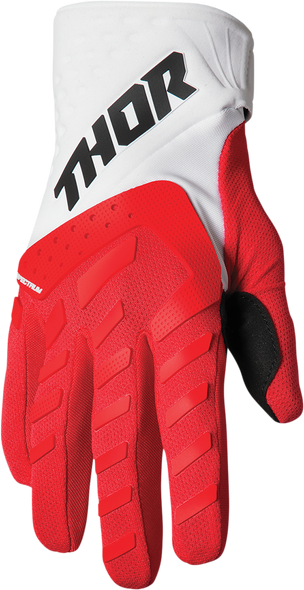 THOR Youth Spectrum Gloves - Red/White - 2XS 3332-1607