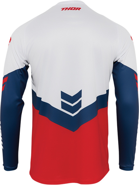 THOR Youth Sector Chevron Jersey - Red/Navy - Small 2912-2041