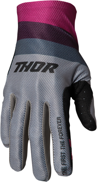THOR Assist React Gloves - Gray/Purple - Large 3360-0065