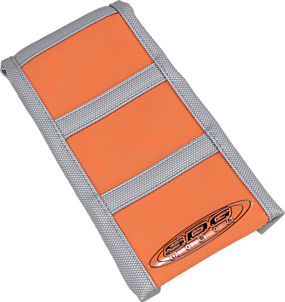 SDG 6-Ribbed Seat Cover - Grey/Orange - SXF 95940XOX