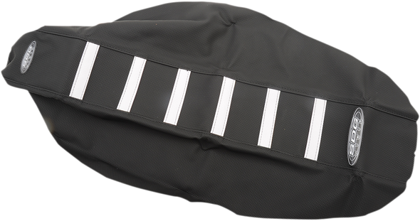 SDG 6-Ribbed Seat Cover - White/Black - RMZ 450 95946WK