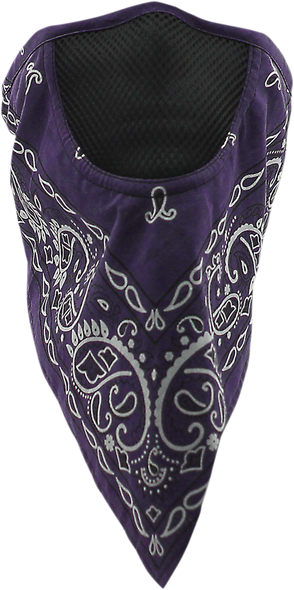 SCHAMPA & DIRT SKINS Face Mask - Facefit - Purple Paisley FMV-223