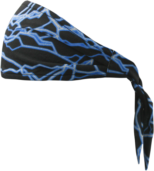 SCHAMPA & DIRT SKINS Old School Bandana - Blue Lightning OSB1-36