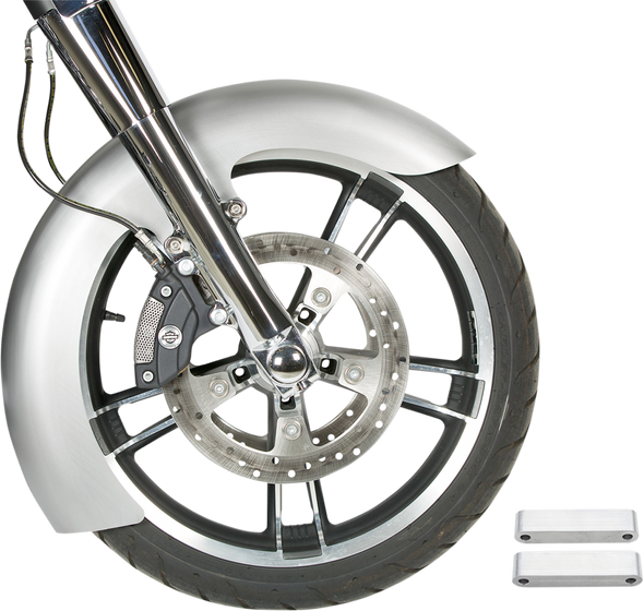 RUSS WERNIMONT DESIGNS Custom Dresser Front Fender for 21" Wheel - Steel - LS-2 Style - 5.5" W x 43" L RWD-50133