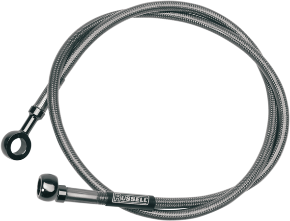RUSSELL Brake Line - Front - Stainless Steel - +8" - XL/FX '74-'77 R08902S