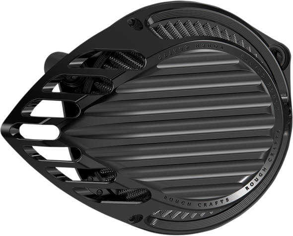 ROUGH CRAFTS Finned Air Cleaner - Black RC-600-001