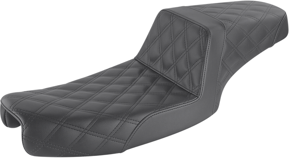 SADDLEMEN Step Up Seat - Lattice Stitched - Dyna 891-04-175