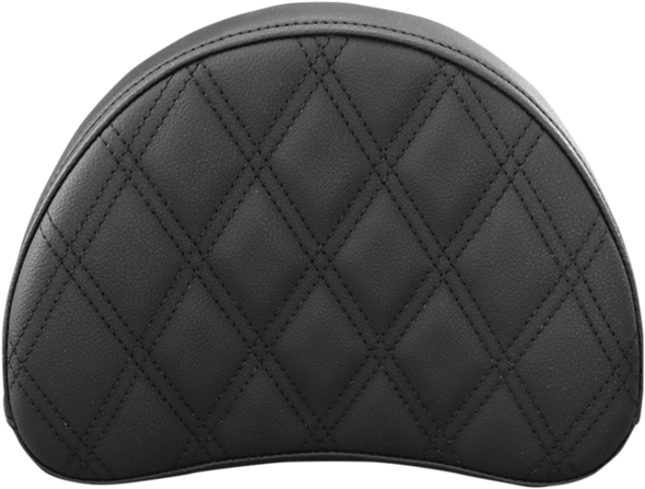 SADDLEMEN Lattice Stitched Sissy Bar Pad - Black 051343