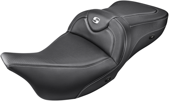 SADDLEMEN Road Sofa Seat - Carbon Fiber - Heated 808-07B-185HCT