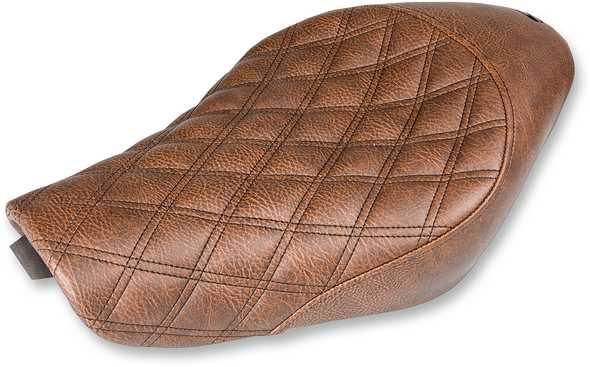 SADDLEMEN Renegade Seat - Lattice Stitched - Brown - XL with 4.5 Gallon Tanks 807-03-002BLS