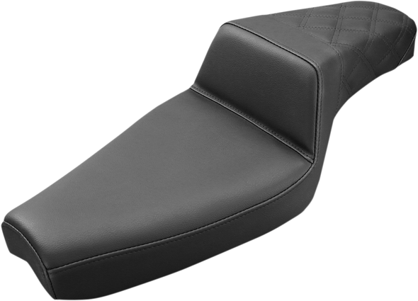 SADDLEMEN Step Up Seat - Lattice Stitched - Black - XL 879-03-173