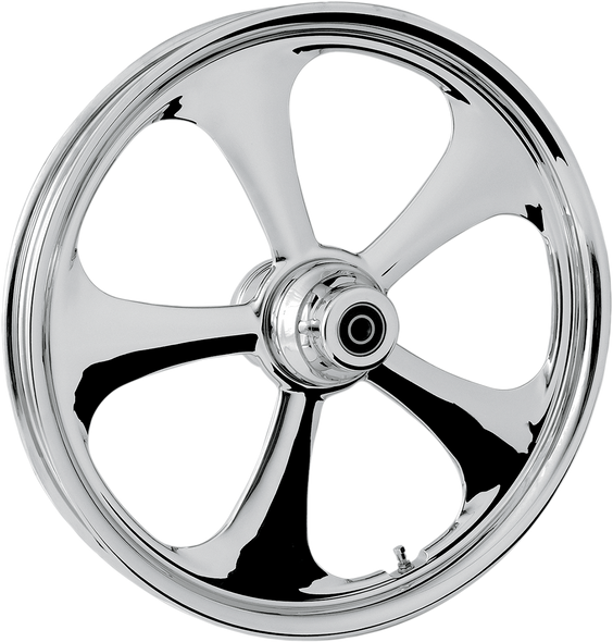 RC COMPONENTS Nitro Front Wheel - Single Disc/No ABS - Chrome - 23"x3.75" - '08+ FLT 23375-9032-92C