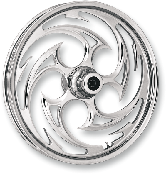 RC COMPONENTS Wheel - Savage - Single Disc - Front - Chrome - 21"x3.50" - Raider 21350-9008-85C