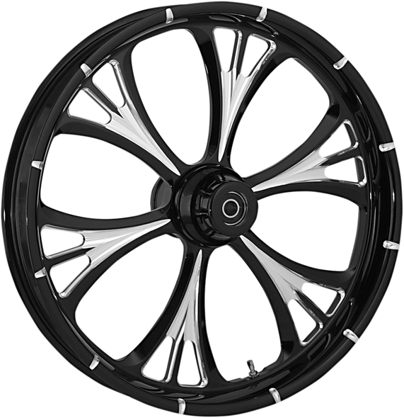 RC COMPONENTS Majestic Eclipse Front Wheel - Dual Disc/No ABS - Black - 23"x3.75" - '08+ 23750-9031-102E