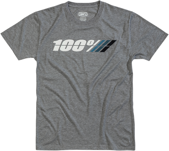 100% Motorrad T-Shirt - Heather Gray - Small 35010-188-10