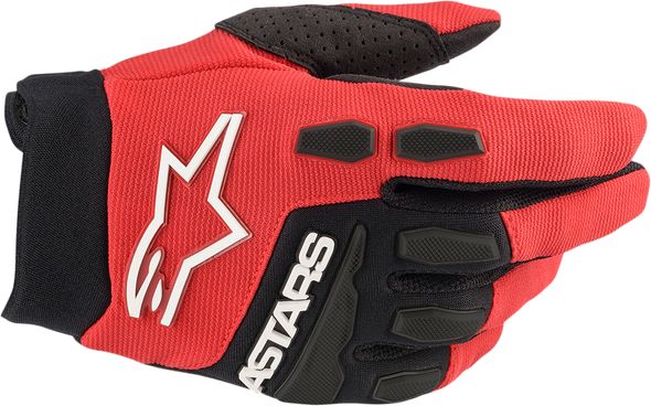 ALPINESTARS Youth Full Bore Gloves - Red/Black - 2XS 3543622-3031-2X