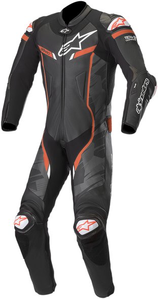 ALPINESTARS GP Pro v2 1-Piece Suit - Black/Charcoal/Red - US 38 / EU 48 3155019-994-48