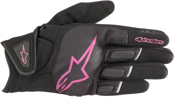 ALPINESTARS Stella Atom Gloves - Black/Pink - Large 3594018-1039-L