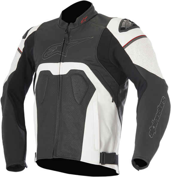 ALPINESTARS Core Airflow Leather Jacket - Black/White - US 50 / EU 60 3101416-12-60