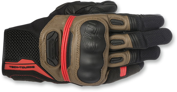 ALPINESTARS Highlands Gloves - Black/Brown/Red - XL 3566617-1813-XL