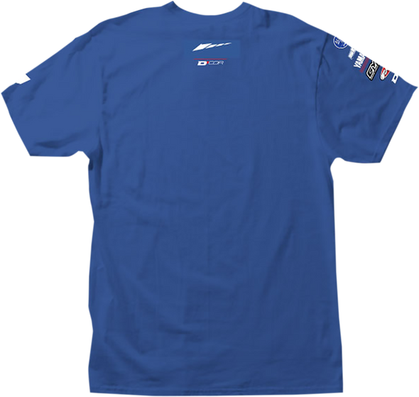 D'COR VISUALS Yamaha Racing T-Shirt - Blue - XL 80-118-4