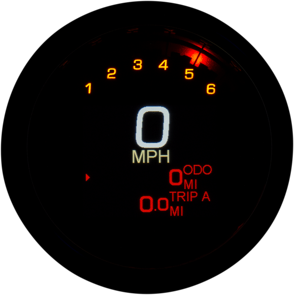 DAKOTA DIGITAL Tank Speedometer - Black Bezel - 3-3/8" - '04-'11 MLX-3004-K