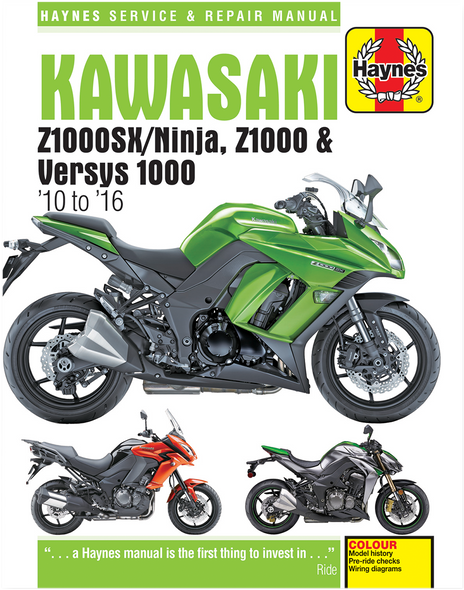 HAYNES Manual - Kawasaki Z1000SX/ Versys '10-'16 6377