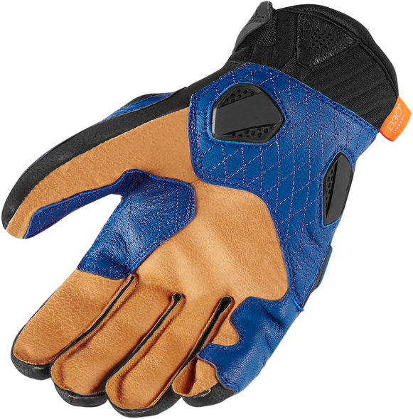 ICON Hypersport™ Short Gloves - Blue - Small 3301-3539