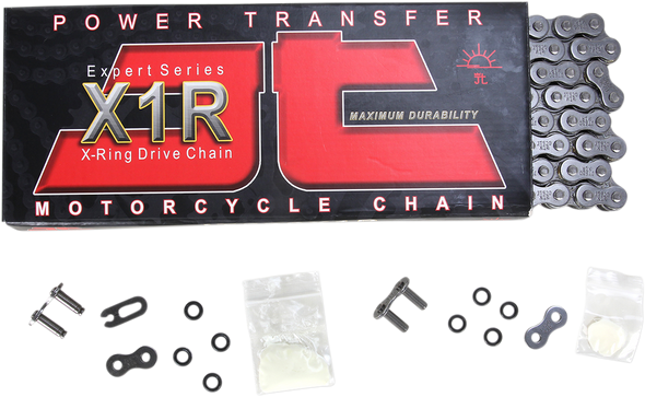 JT CHAINS 520 X1R - Heavy Duty X-Ring Sealed Drive Chain - Steel - 124 Links JTC520X1R124DL