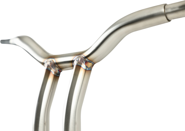 LA CHOPPERS Handlebar - Kage Fighter - One Piece - Bent - 14" - Stainless Steel LA-7338-14SS