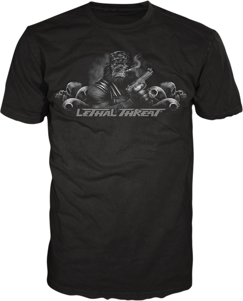 LETHAL THREAT Pistol Packing Gorilla T-Shirt - Black - Large LT20732L