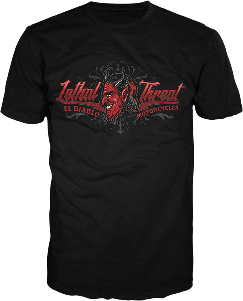 LETHAL THREAT Vintage Velocity El Diablo T-Shirt - Black - Medium VV40171M