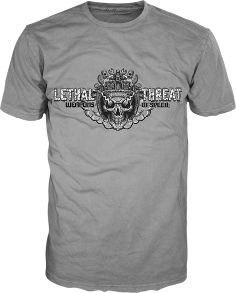 LETHAL THREAT Vintage Velocity Blow Your Mind T-Shirt - Gray - 5XL VV40170-5XL