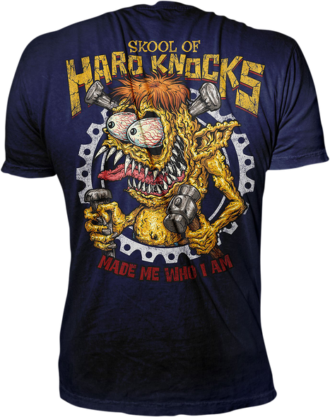 LETHAL THREAT Skool of Hard Knocks T-Shirt - Blue - XL LT20896XL