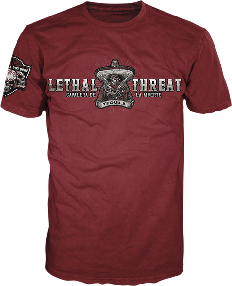 LETHAL THREAT Vintage Velocity Band T-Shirt - Burgundy - 3XL VV40161XXXL