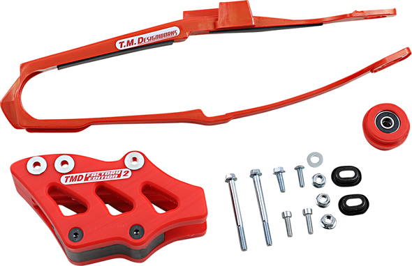 T.M. DESIGNWORKS Chain Guide/Slider - Honda - Red DCK-OR11-RD