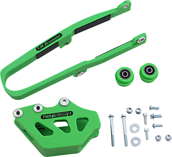 T.M. DESIGNWORKS Chain Guide/Slider - Kawasaki - Green KCP-KXK-GR