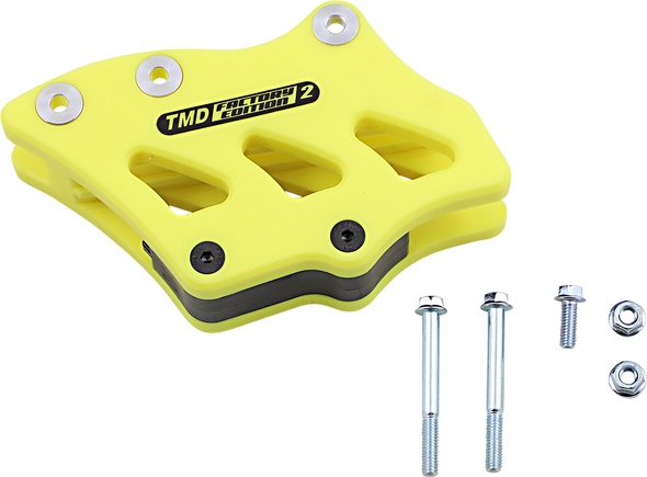 T.M. DESIGNWORKS Chain Guide - Suzuki/Yamaha - Yellow RCG-SY2-YL