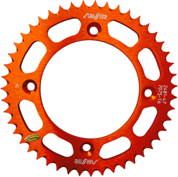 SUNSTAR SPROCKETS Rear Sprocket - 47-Tooth - Husqvarna/KTM - Orange 5-248147OR