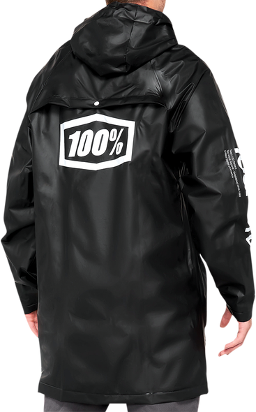 100% Torrent Raincoat - Black - Medium 20040-00001
