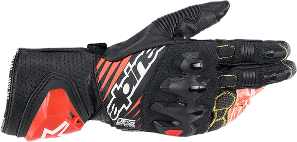 ALPINESTARS GP Tech v2 Gloves - Black/White/Red - XL 3556622-1231-XL