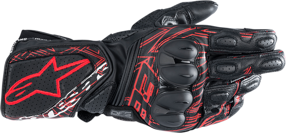 ALPINESTARS Twin Ring Gloves - Black/Red - 3XL 3558921-1303-3X